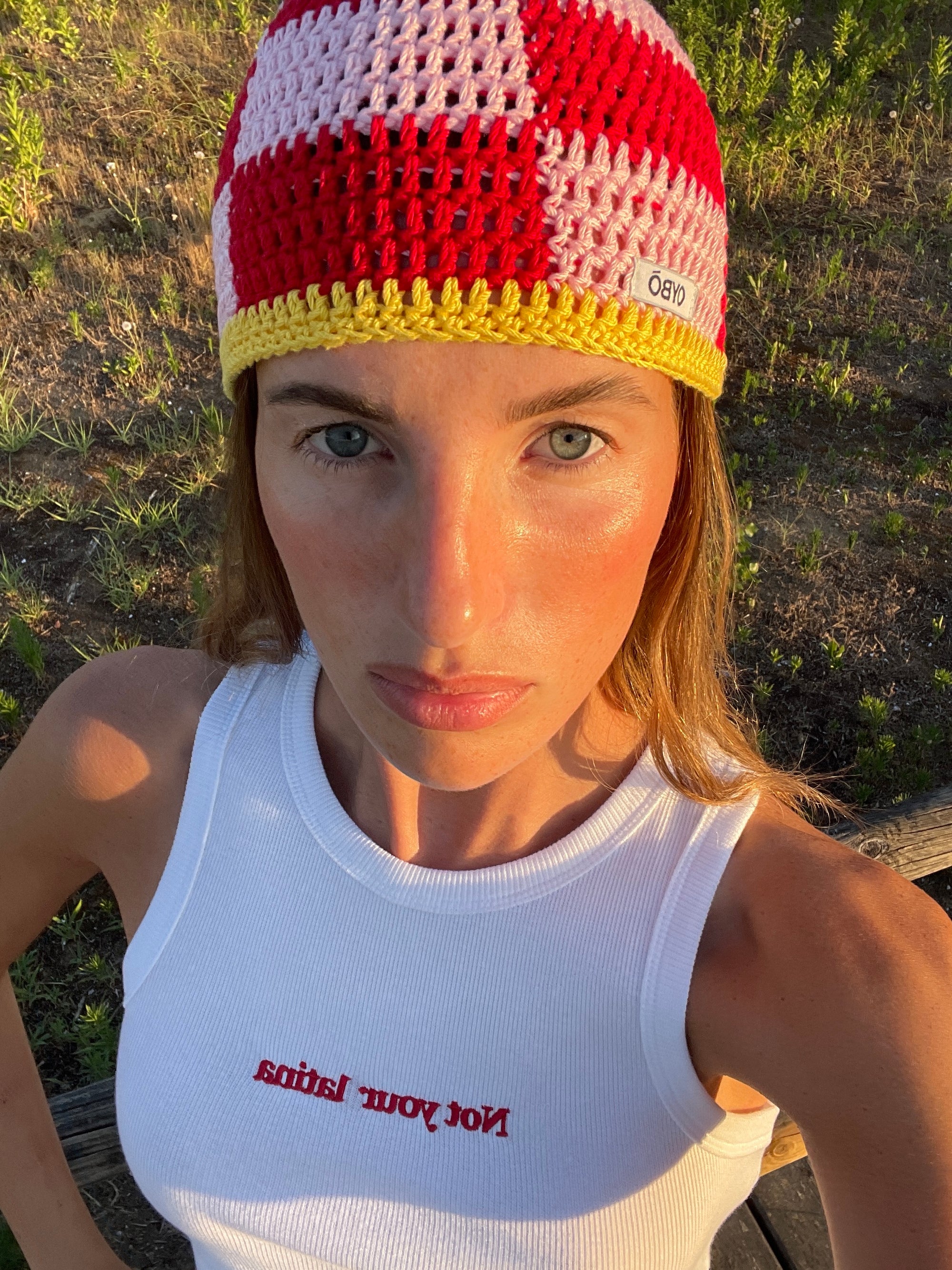 Carioca Crochet Pink Beanie
